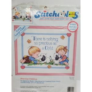Nothing Precious As A Child by Stitchables 72122 Cross Stitch 10”x8” New